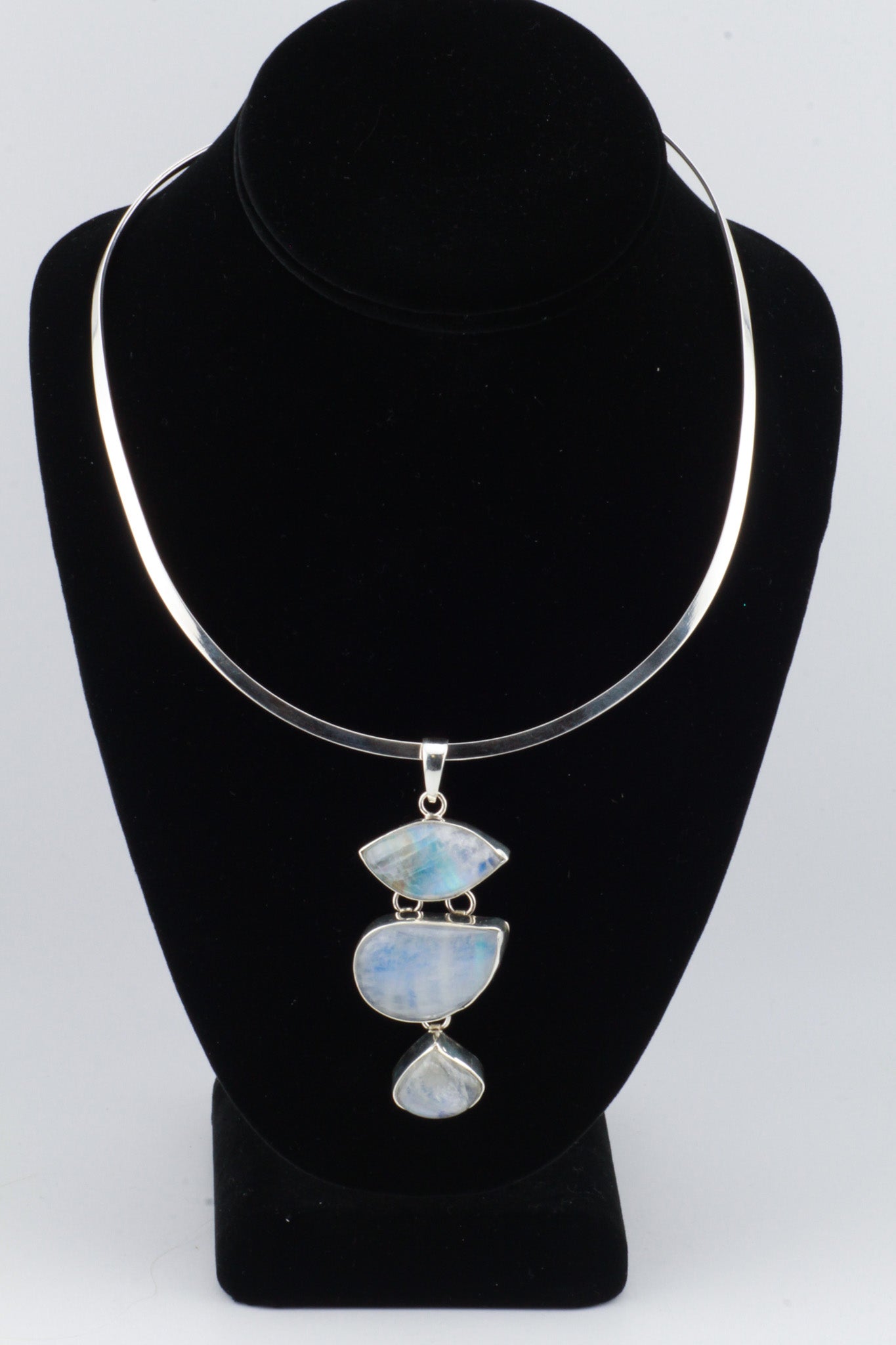 Triple Moonstone Pendant