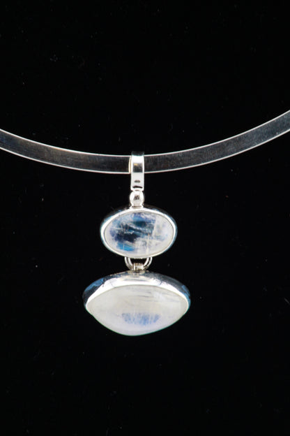 Double Moonstone Pendant