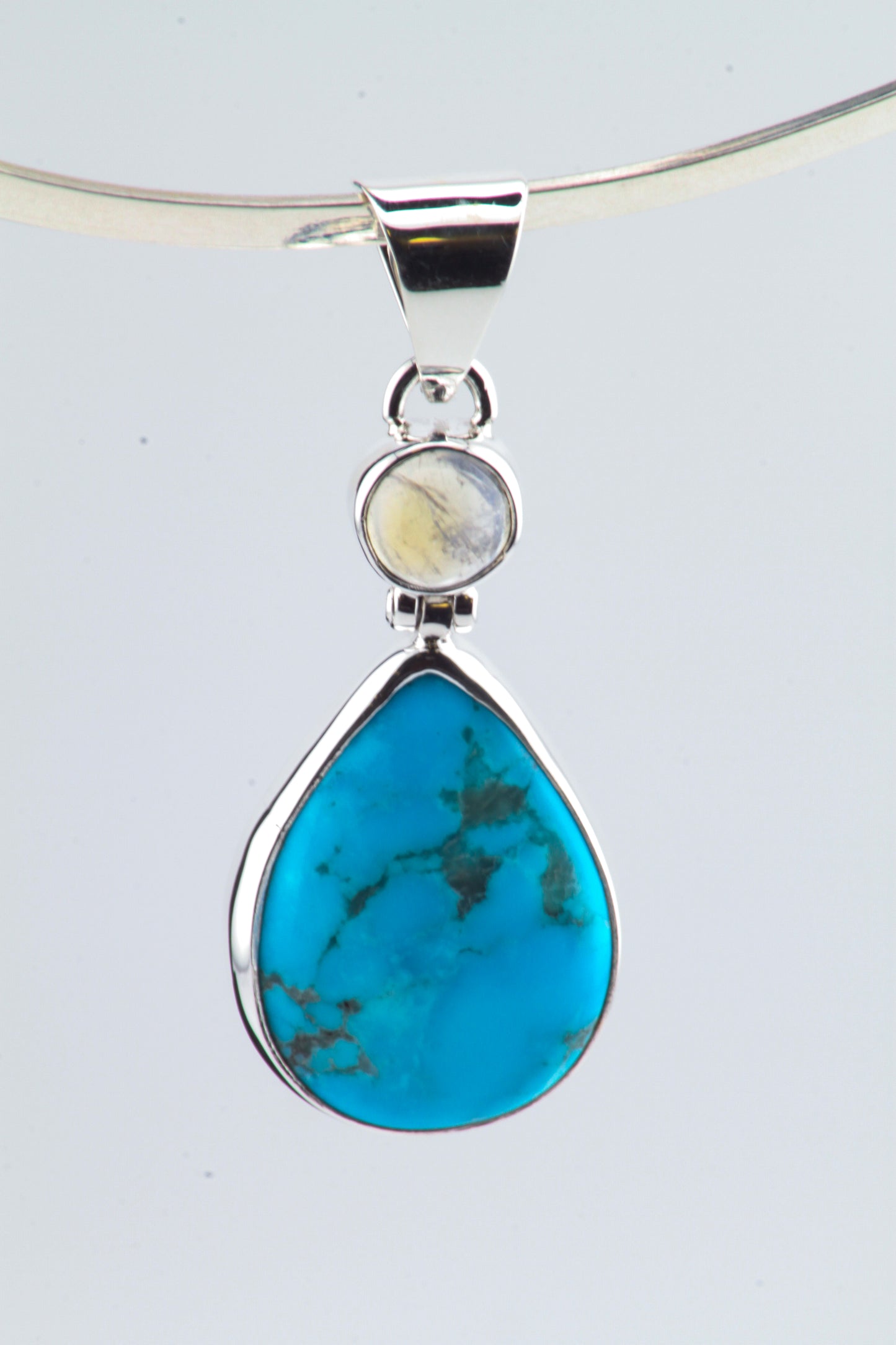 Turquoise/Moonstone Pendant