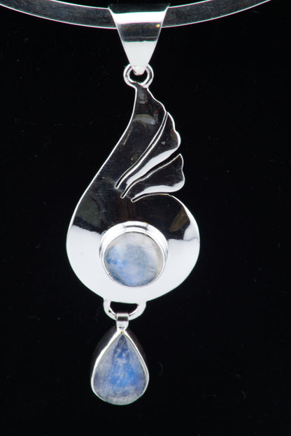 Double Moonstone Pendant