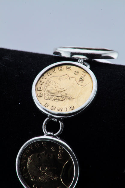 Mexican Coin Bracelet