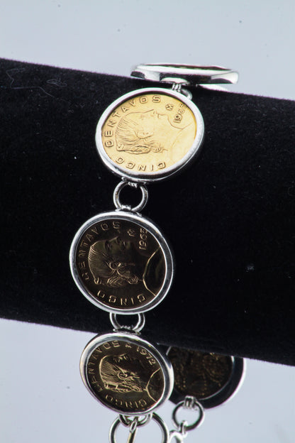 Mexican Coin Bracelet