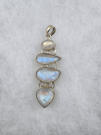 Four Moonstone Pendant